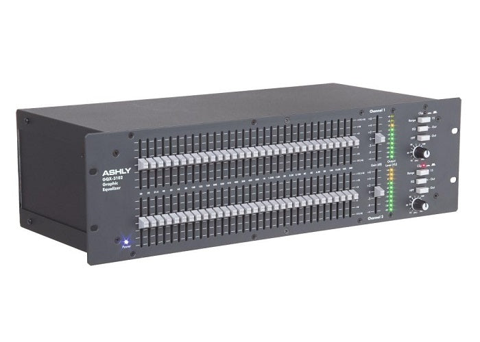 Ashly GQX-3102 Series Dual Channel 31-Band Graphic Equalizer