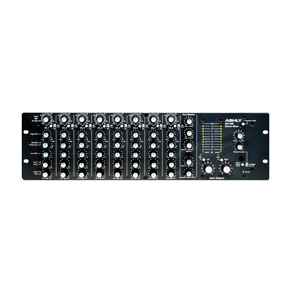 Ashly MX-508 8-Channel 3RU Stereo Microphone/Line Mixer with EQ and AUX Sends