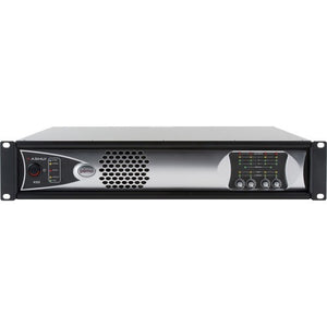 Ashly PEMA 4125.70D 4-Channel Network Power Amplifier plus OPDante Option Card, 125W at 70V, 8x8 DSP Matrix, CobraNet