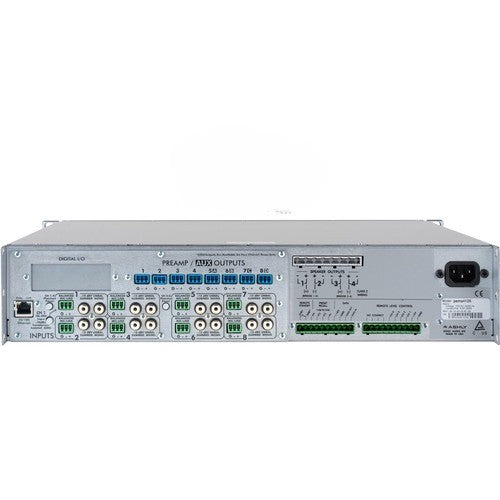 Ashly PEMA 4125.70D 4-Channel Network Power Amplifier plus OPDante Option Card, 125W at 70V, 8x8 DSP Matrix, CobraNet