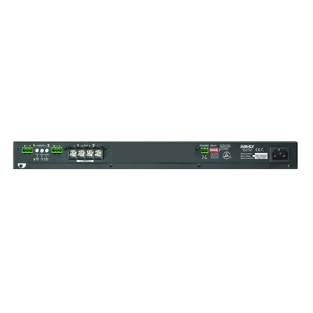Ashly SRA Series SRA-2075 Convection-Cooled Stereo Power Amplifier
