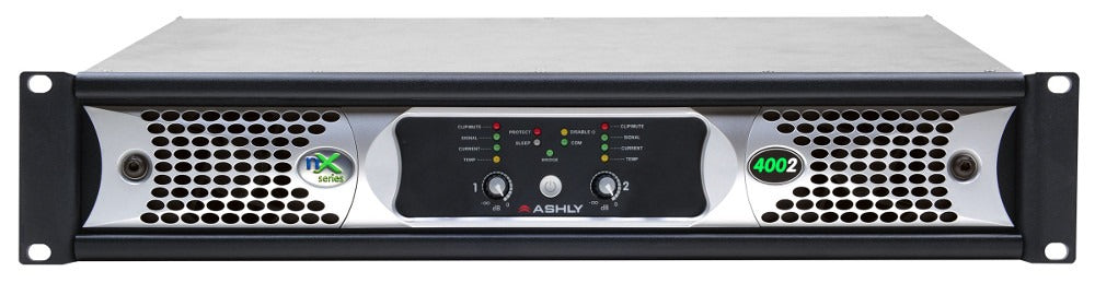 Ashly nXe4002BD 2-Channel Network Power Amplifier with OPDante and OPDAC4 Option Cards
