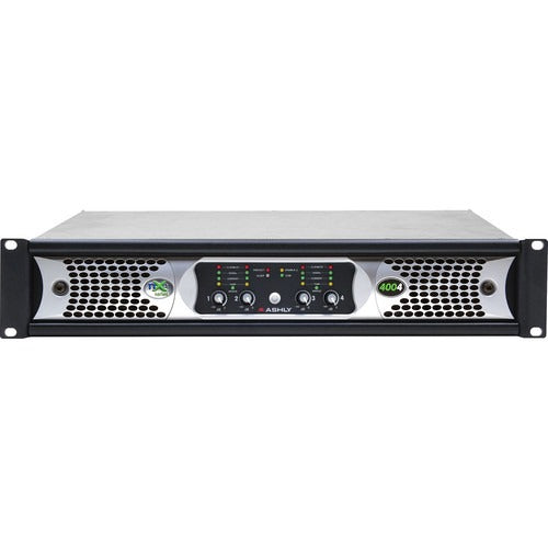Ashly nXe Series nXE4004 4-Channel 400W Power Amplifier with Programmable Outputs & Ethernet Control