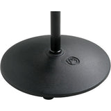 Atlas IED MS-12CE Low Profile Round Base Mic Stand - Black