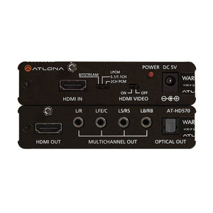 Atlona AT-HD570 HDMI Audio De-Embedder + Converter