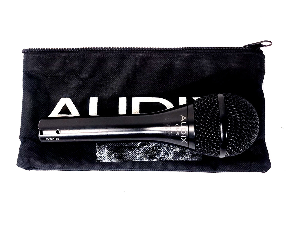 Audix OM5 Hyper Cardioid Dynamic Vocal Microphone in Soft Pouch