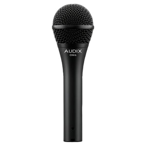 Audix OM6 Dynamic HyperCardioid Vocal Microphone in Soft Pouch