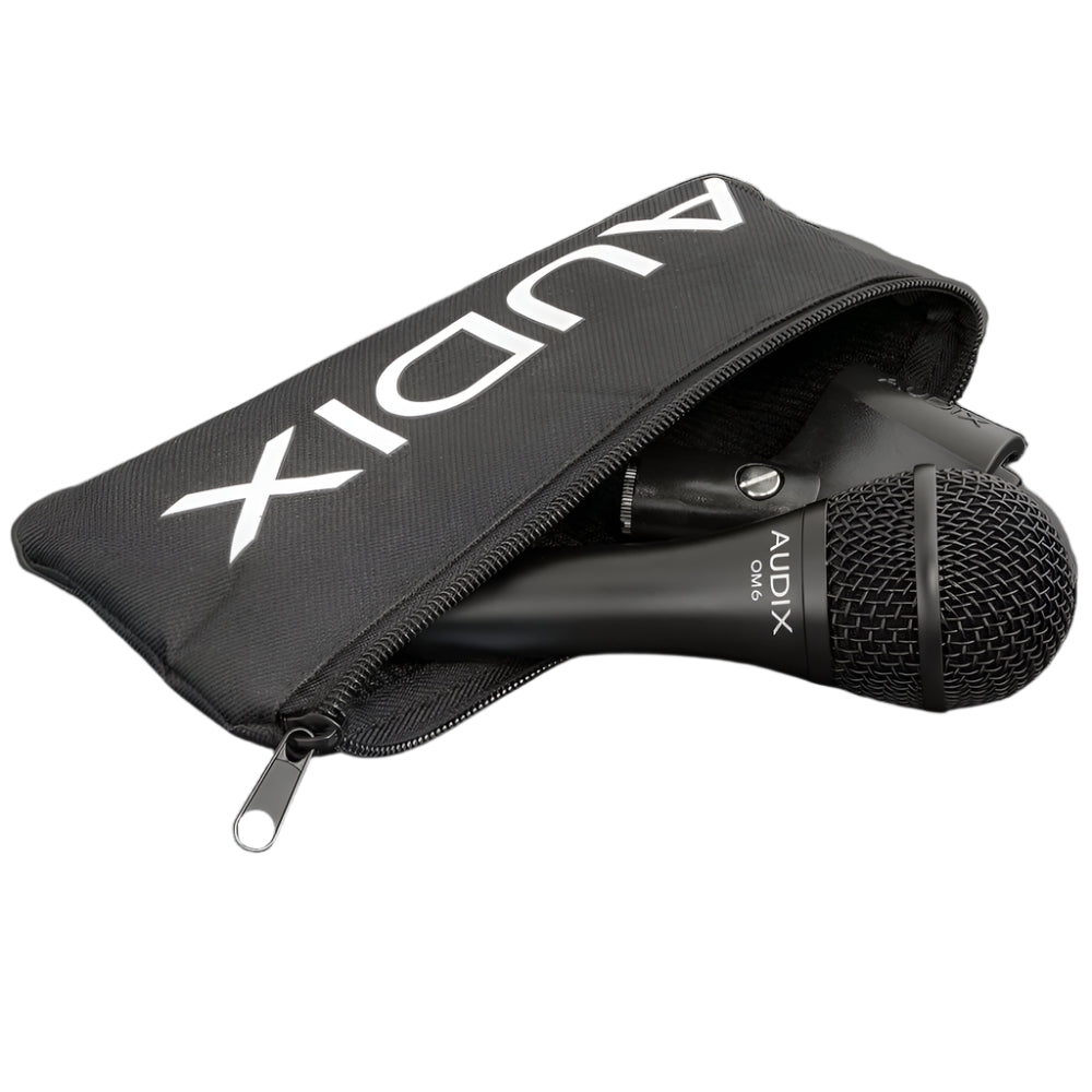Audix OM6 Dynamic HyperCardioid Vocal Microphone in Soft Pouch
