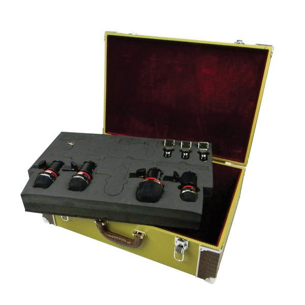 Avantone CDMK4 1x Mondo 1x ADM 2x Atom Microphone Drum Kit