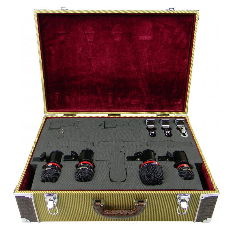 Avantone CDMK4 1x Mondo 1x ADM 2x Atom Microphone Drum Kit