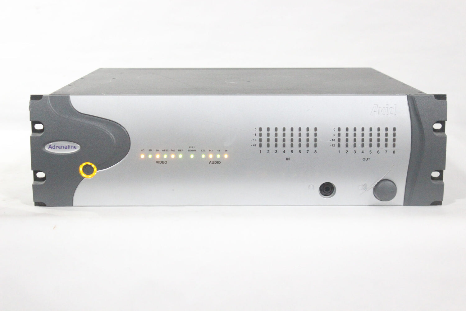 Avid Adrenaline 0020-0332-02 Rev D 8 Channel In/Out Breakout Box w/ AVID DNxcel HD/SDI Expansion Card