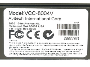 Avitech VCC-8004V Video Control Center