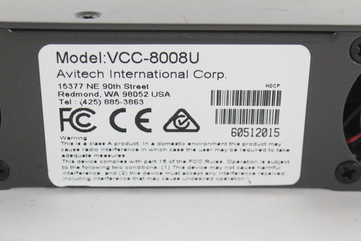 Avitech VCC-8008U Multiviewer