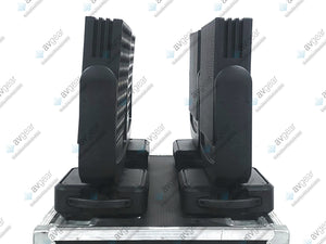 (4) Ayrton Dream Panel Twin Moving LED Lights w/ (4) PSU Cables in Wheeled Hard Case