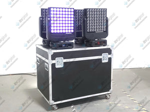 (4) Ayrton Dream Panel Twin Moving LED Lights w/ (4) PSU Cables in Wheeled Hard Case