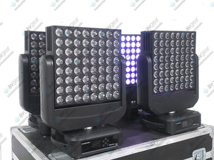 (4) Ayrton Dream Panel Twin Moving LED Lights w/ (4) PSU Cables in Wheeled Hard Case