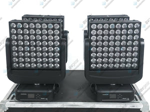 (4) Ayrton Dream Panel Twin Moving LED Lights w/ (4) PSU Cables in Wheeled Hard Case