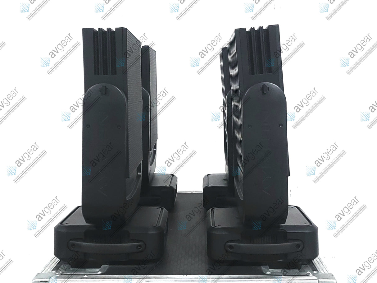 (4) Ayrton Dream Panel Twin Moving LED Lights w/ (4) PSU Cables in Wheeled Hard Case