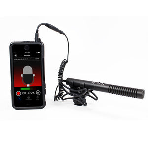 Azden AZDEN-SGM-990+I 2-Position Shotgun Mic w/ TRRS Adapter for iOS