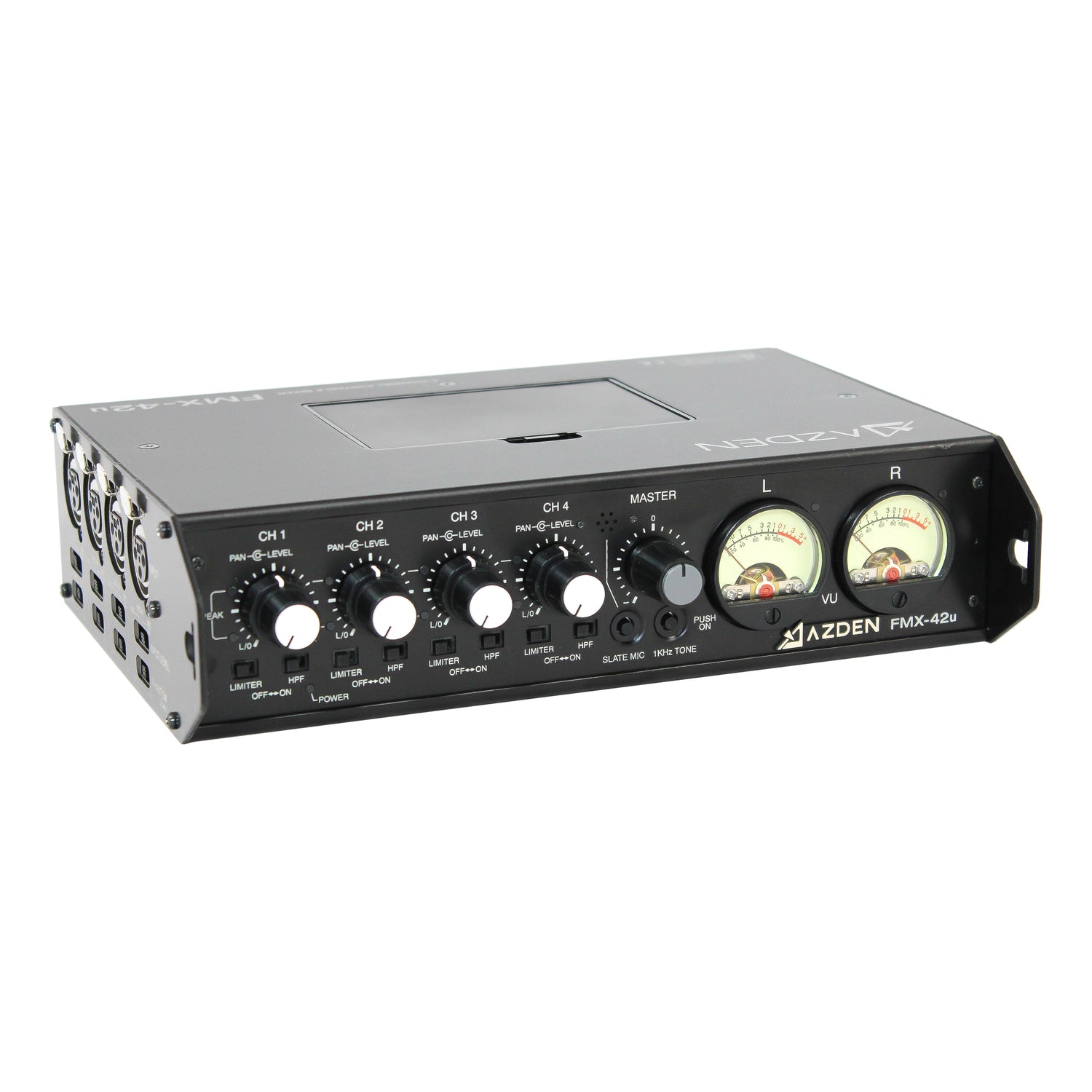 Azden AZDEN-FMX-42U 4-Channel Portable Mixer w/ USB Digital Output