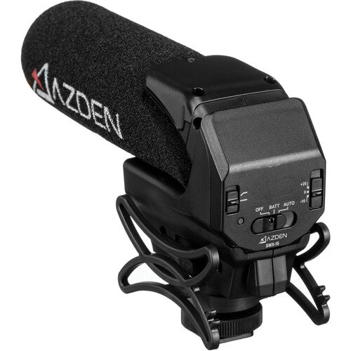 Azden AZDEN-SMX-15 Powered Shotgun Video Microphone w/ +20dB Boost