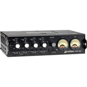 Azden FMX-42a 4-channel Portable Mixer w/ 10-Pin Output