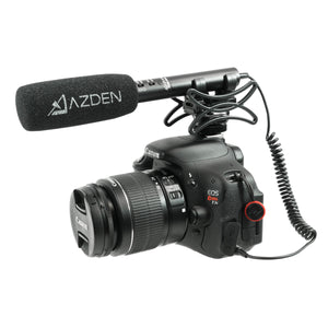 Azden SGM-990+I 2-Position Shotgun Mic w/ TRRS Adapter for iOS - 2