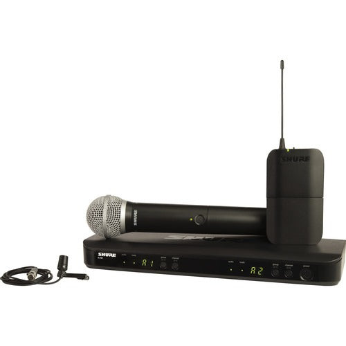 Shure BLX1288/CVL - Wireless Combo System with PG58 Handheld and CVL Lavalier (H10 Band: 542-572 MHz)