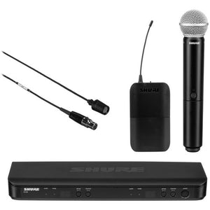 Shure BLX1288/CVL - Wireless Combo System with PG58 Handheld and CVL Lavalier (H9 Band: 512-542 MHz)