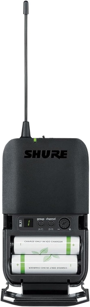 Shure BLX1 Wireless Bodypack Transmitter (H11: 572 to 596 MHz)