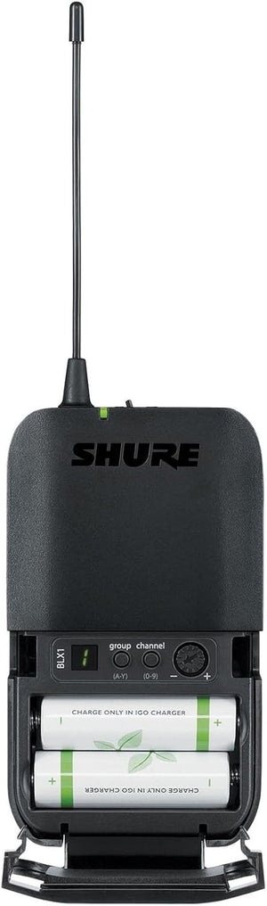 Shure BLX1 Wireless Bodypack Transmitter (J11: 596 to 616 MHz)