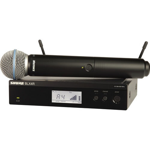 Shure BLX24R/B58 - Wireless Vocal Rack-mount Set with Beta 58A (H10 Band: 542-572 MHz)