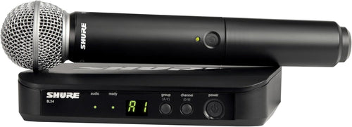 Shure BLX24/SM58 Wireless Handheld Microphone System with SM58 Capsule (J11: 596 to 616 MHz)