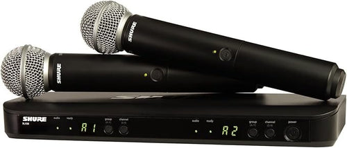 Shure BLX288/SM58 Dual-Channel Wireless Handheld Microphone System with SM58 Capsule H11: 572-596MHz