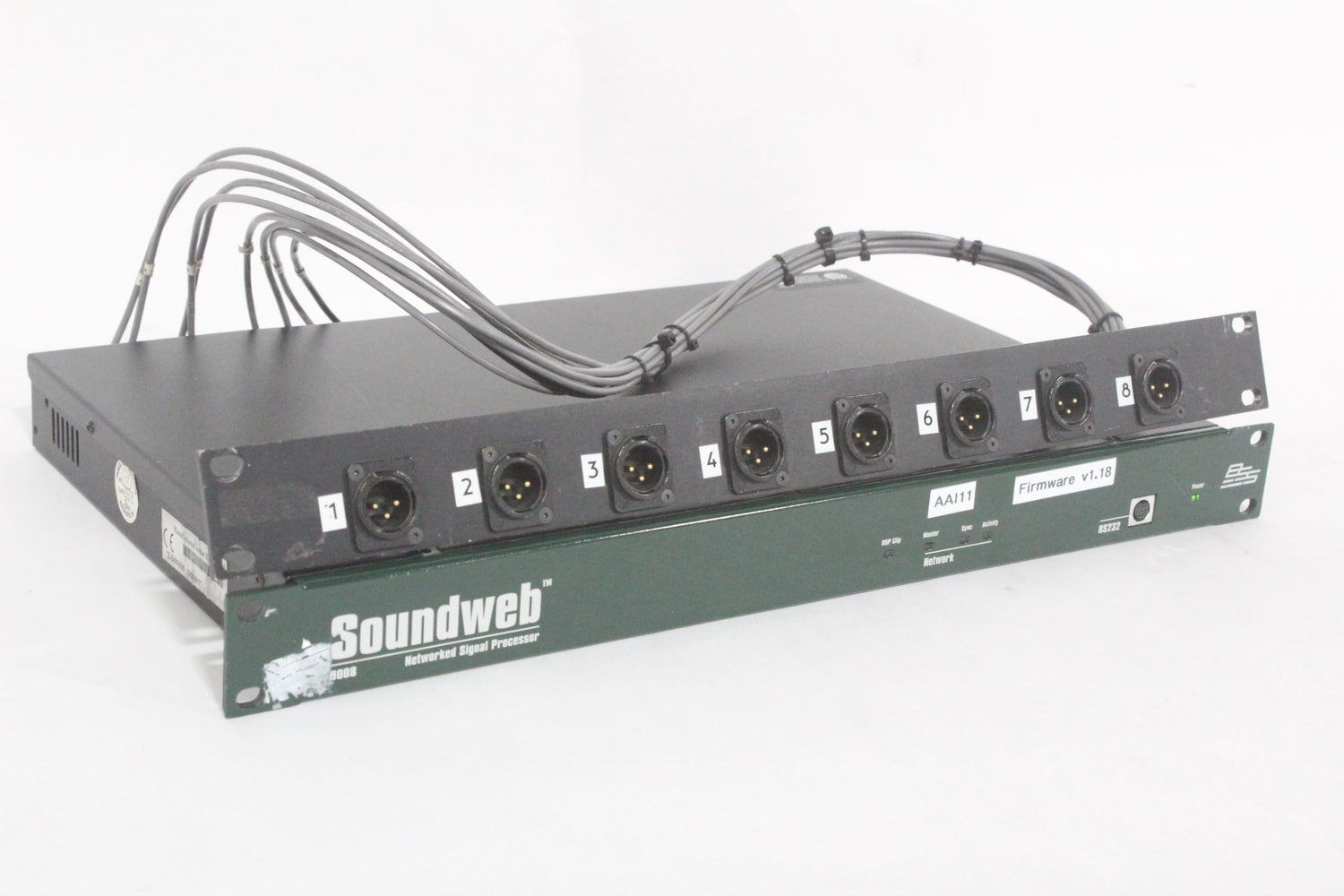BSS 9008 Networked Signal Processor w/ (8) XLR Output Panel