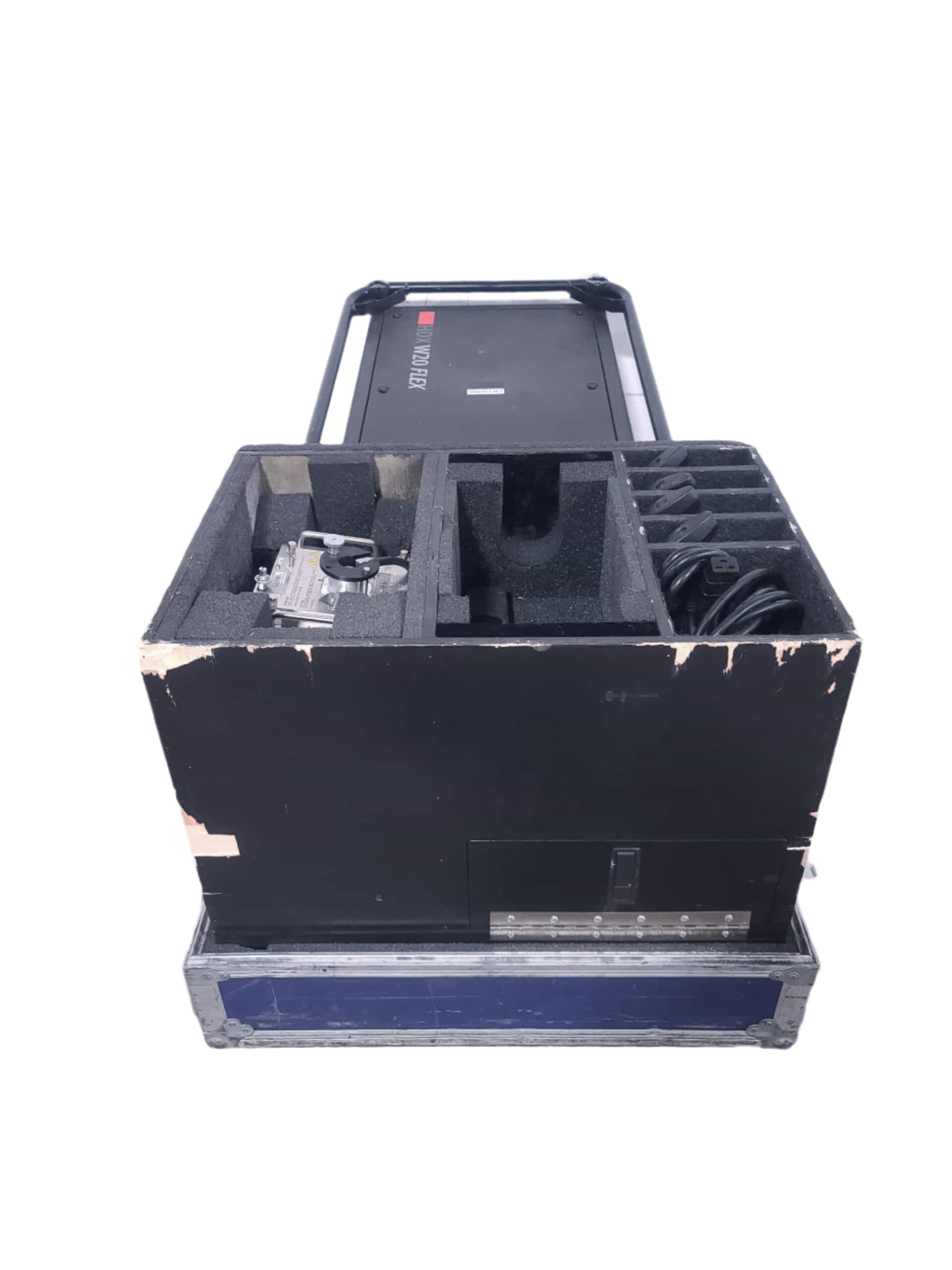 Barco-HDX-W18-16500-Lumen-3DLP-WUXGA-Large-Venue-Projector-5764-Op-Hours-w-Accessories-in-Wheeled-Hard-Case-For-Parts-1-scaled-back