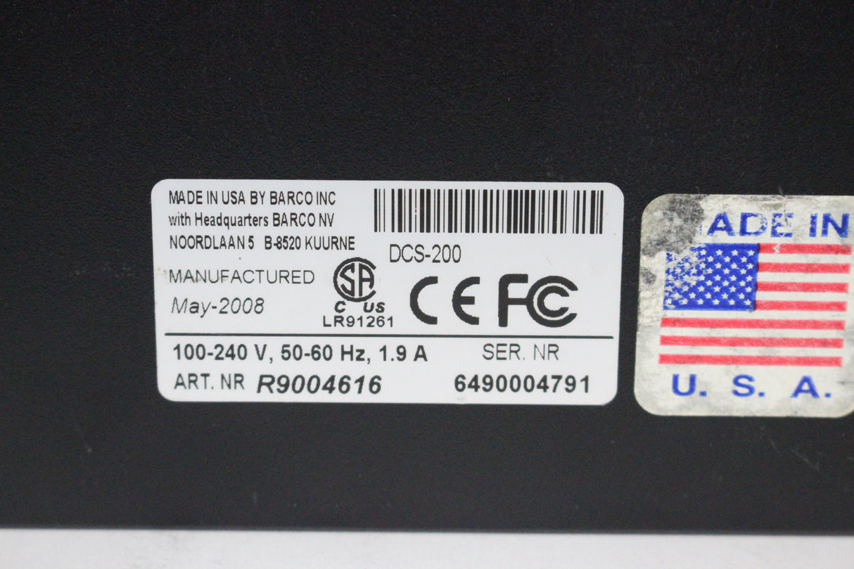 Barco DCS-200 Presentation Switcher (DVI Tested)