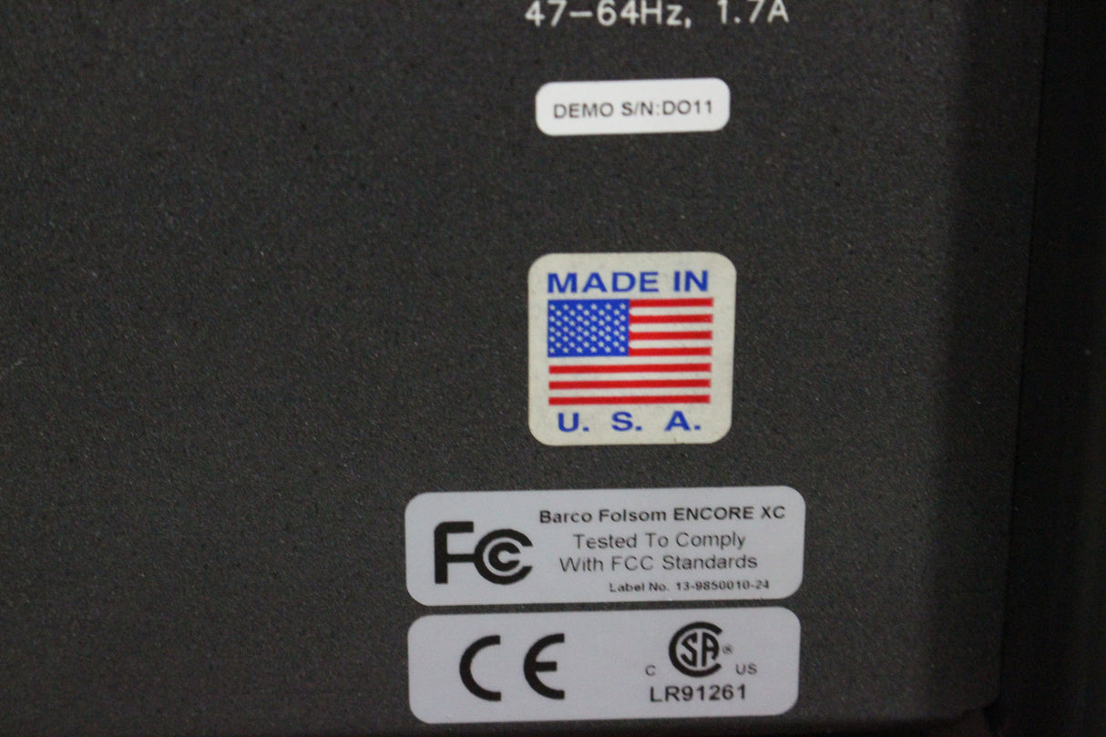 Barco Folsom Encore SC Video Controller w/ Accessories in Hard Carrying Case