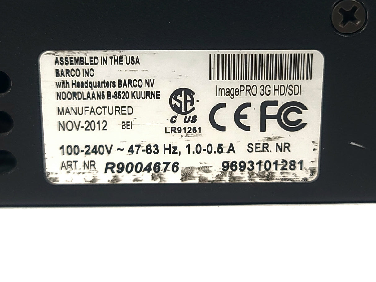 Barco Folsom R9004676 ImagePro-3G HD/SDI Video Signal Processor