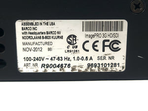 Barco Folsom R9004676 ImagePro-3G HD/SDI Video Signal Processor