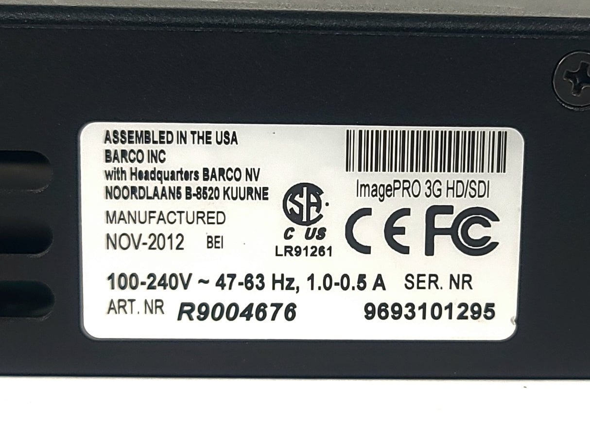 Barco Folsom R9004676 ImagePro-3G HD/SDI Video Signal Processor