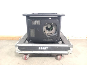 Barco HDX W18 16,500 Lumens WUXGA 3-Chip DLP (FOR PARTS) w/ (4) C-Clamps and PSU in Wheeled Road Case