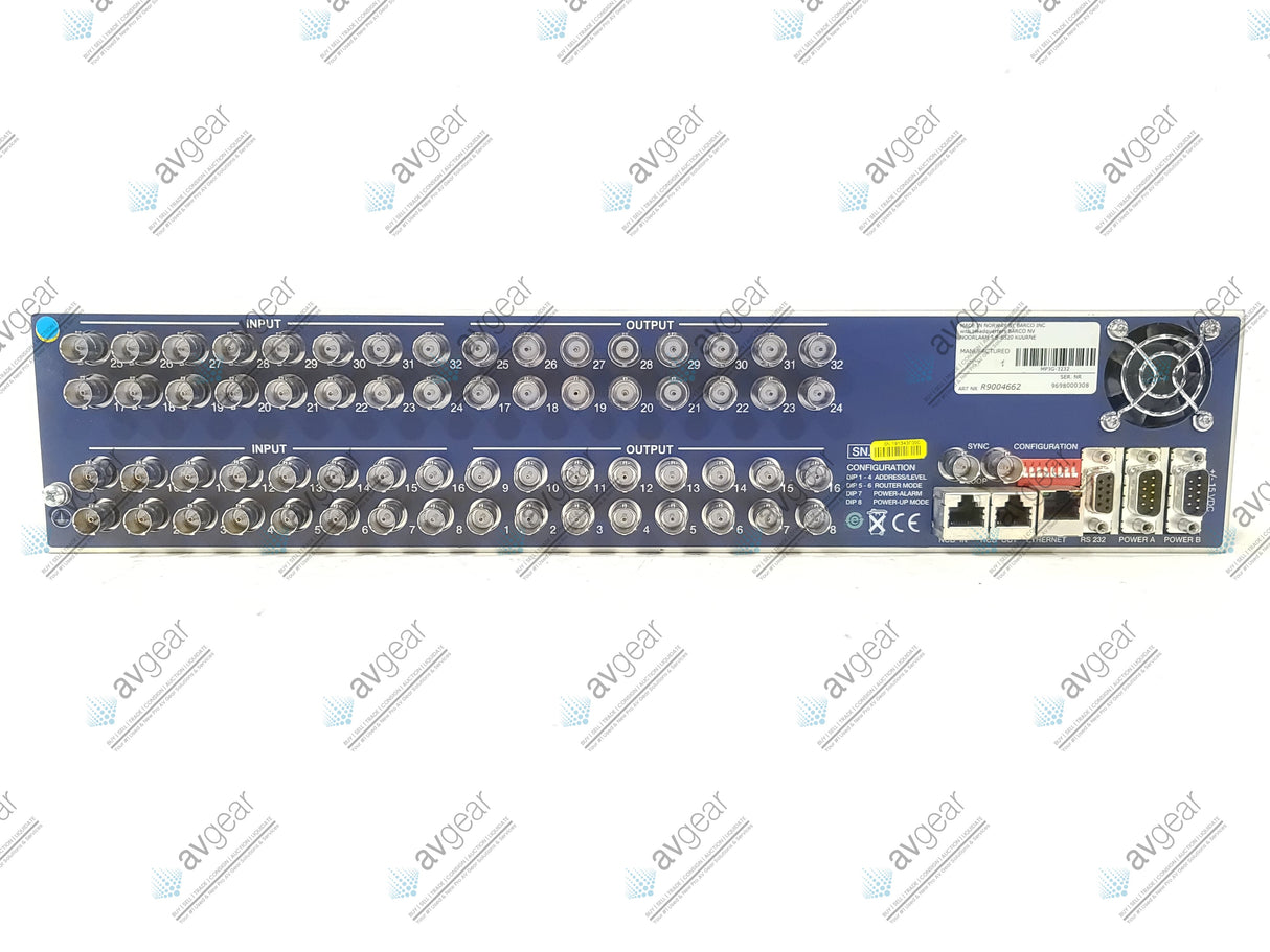 Barco MatrixPRO-II 16x16 RGB Switcher w/ Barco MP3G-3232 Processor Panel