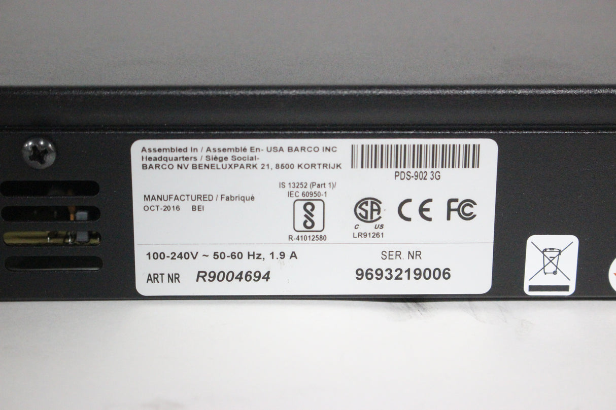 Barco R9004694 PDS-902 3G Digital Switcher