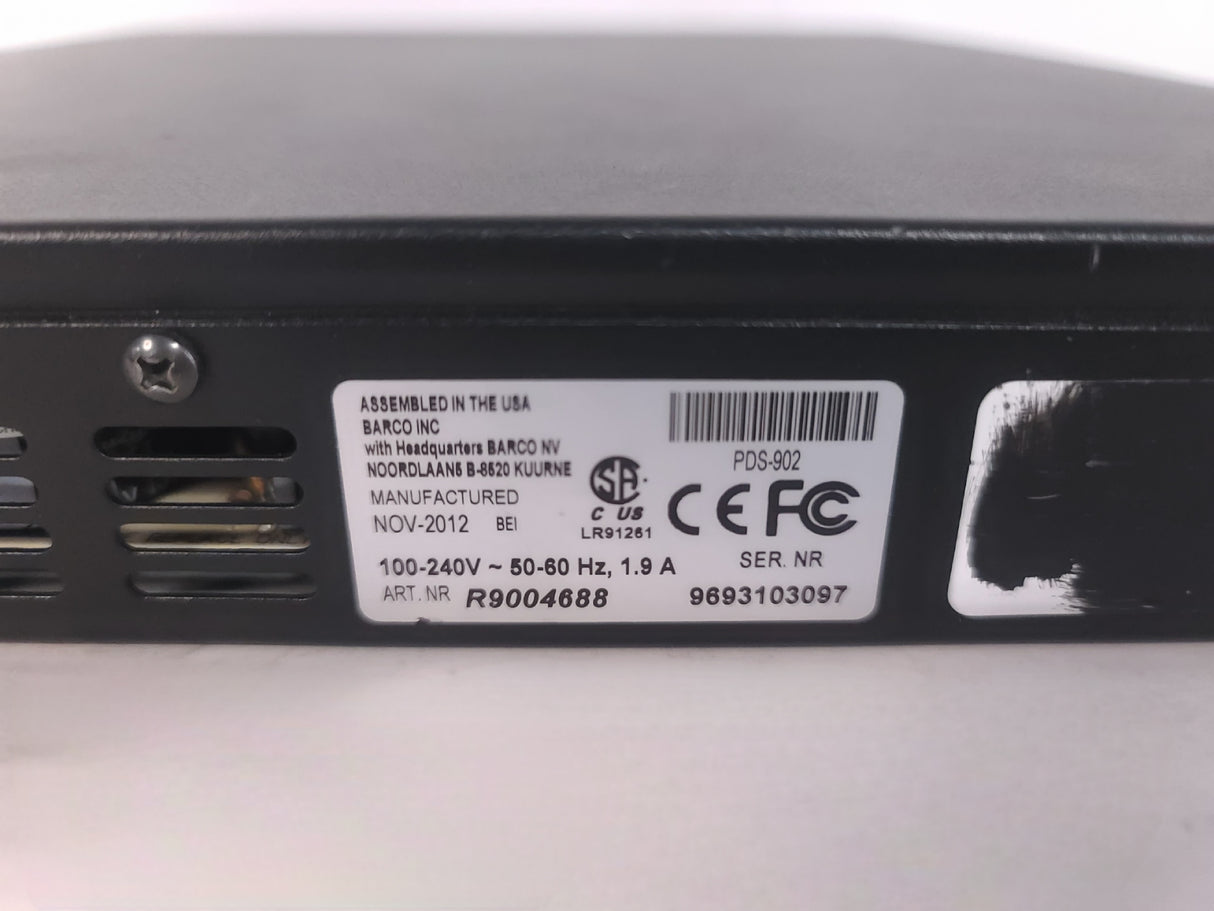 Barco PDS-902 3G-SDI Digital Switcher (MISSING BUTTON)