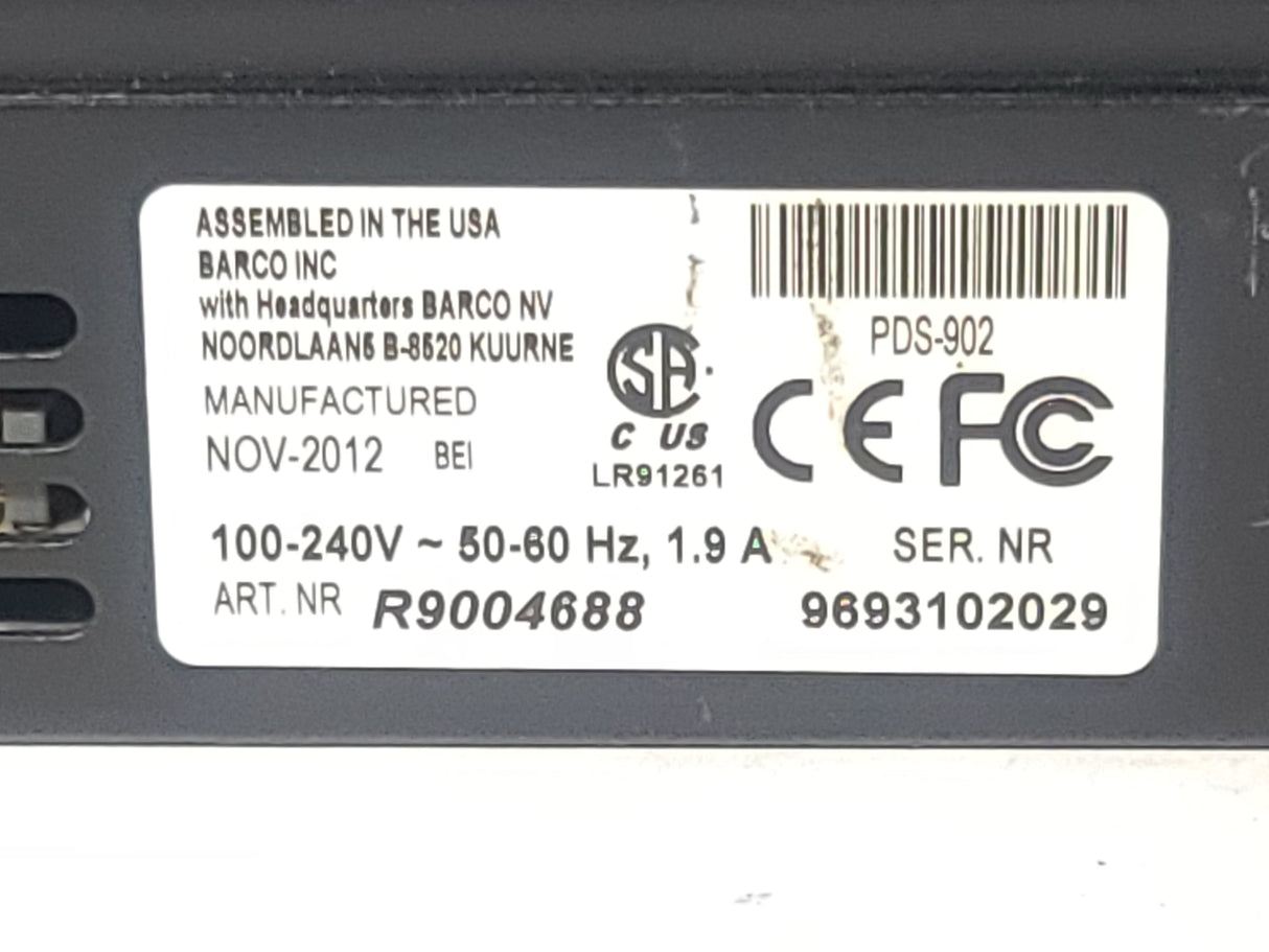 Barco R9004688 PDS‑902 Digital Switcher in Hard Carrying Case