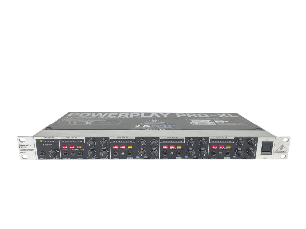 Behringer Powerplay Pro-XL HA4700 4-Ch Headphone Mixing/Distribution Amplifier