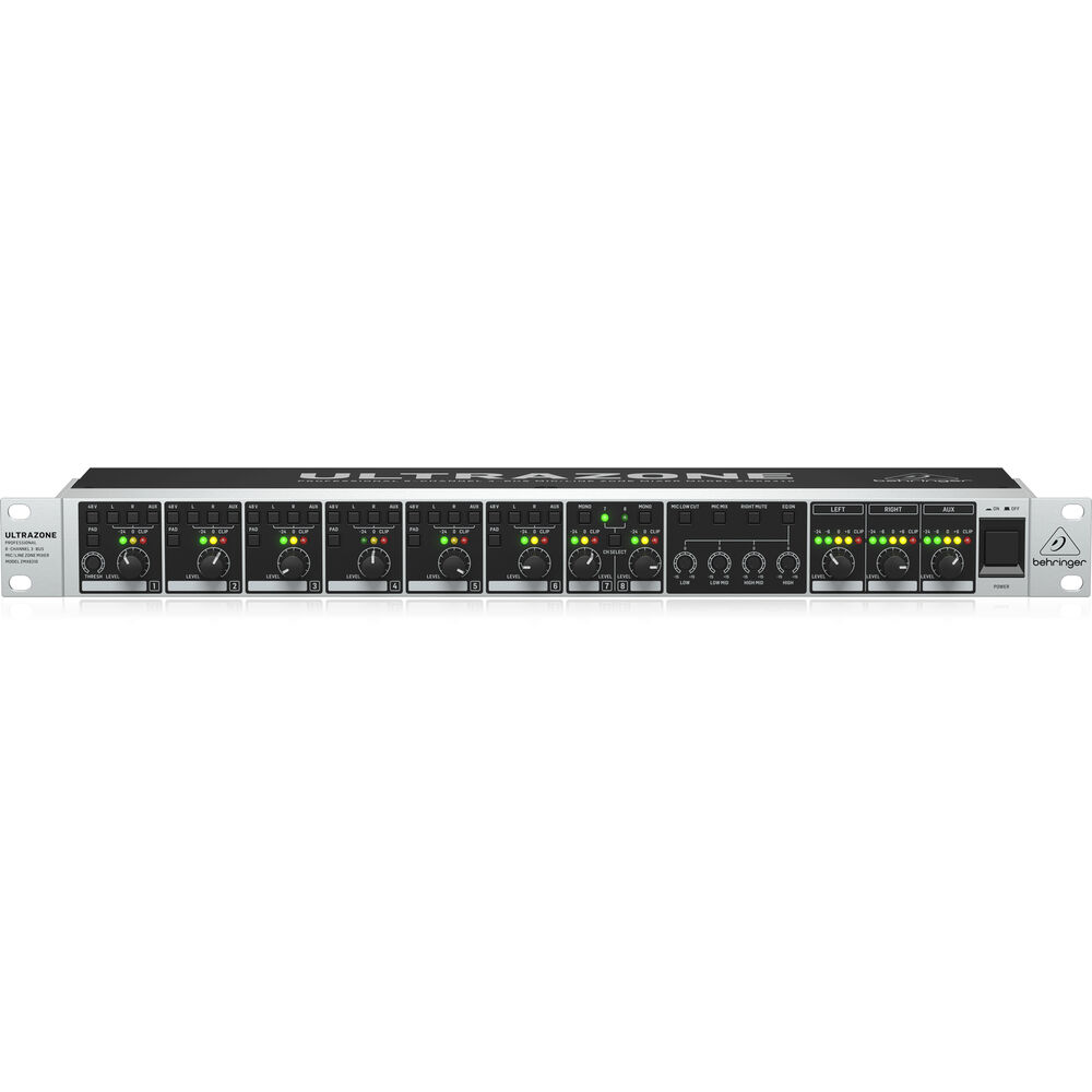 Behringer ZMX8210 UltraZone 8-Channel 3-Bus Mic/Line Zone Mixer