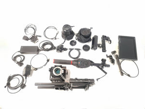 Blackmagic Design SmallRig Studio Camera w/ (1) Feelworld FW279S 7" 4K Ultra-Bright Monitor, (1) Panasonic H-HS12035 Lens, & (1) Panasonic H-PS45175 Lens in Lykus Hard Case