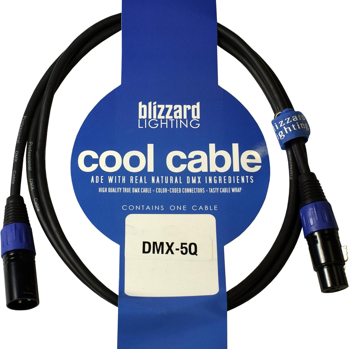 Blizzard DMX-IP-5Q 3-PIN DMX Cable 5ft M-F IP – AVGear.com